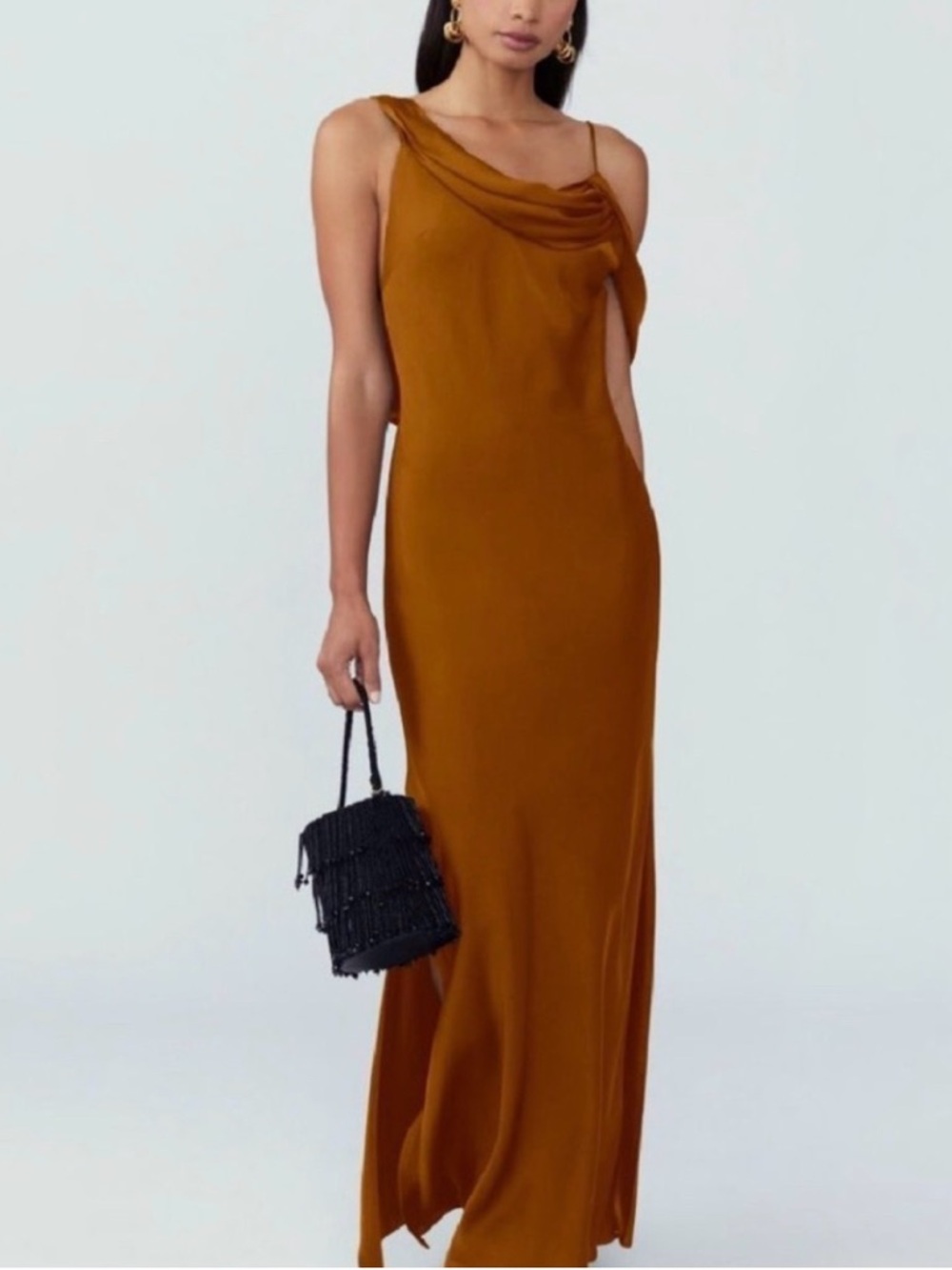 FAME and PARTNERS Francois Bronze Gown size 0 NEW